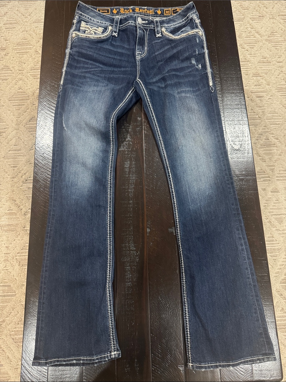 Rock Revival Women's Dark Wash Mid-Rise Bootcut Jeans